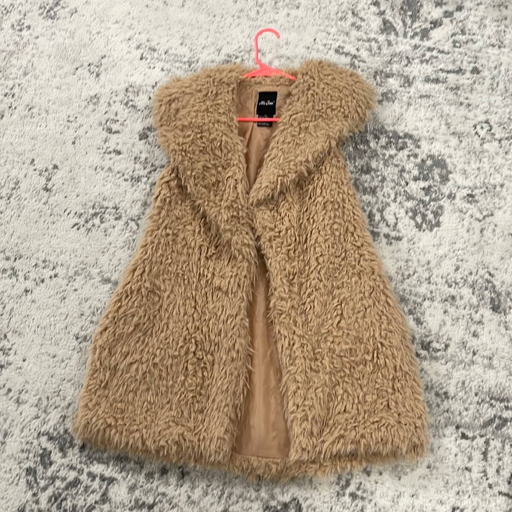 Faux fur duster/sweater